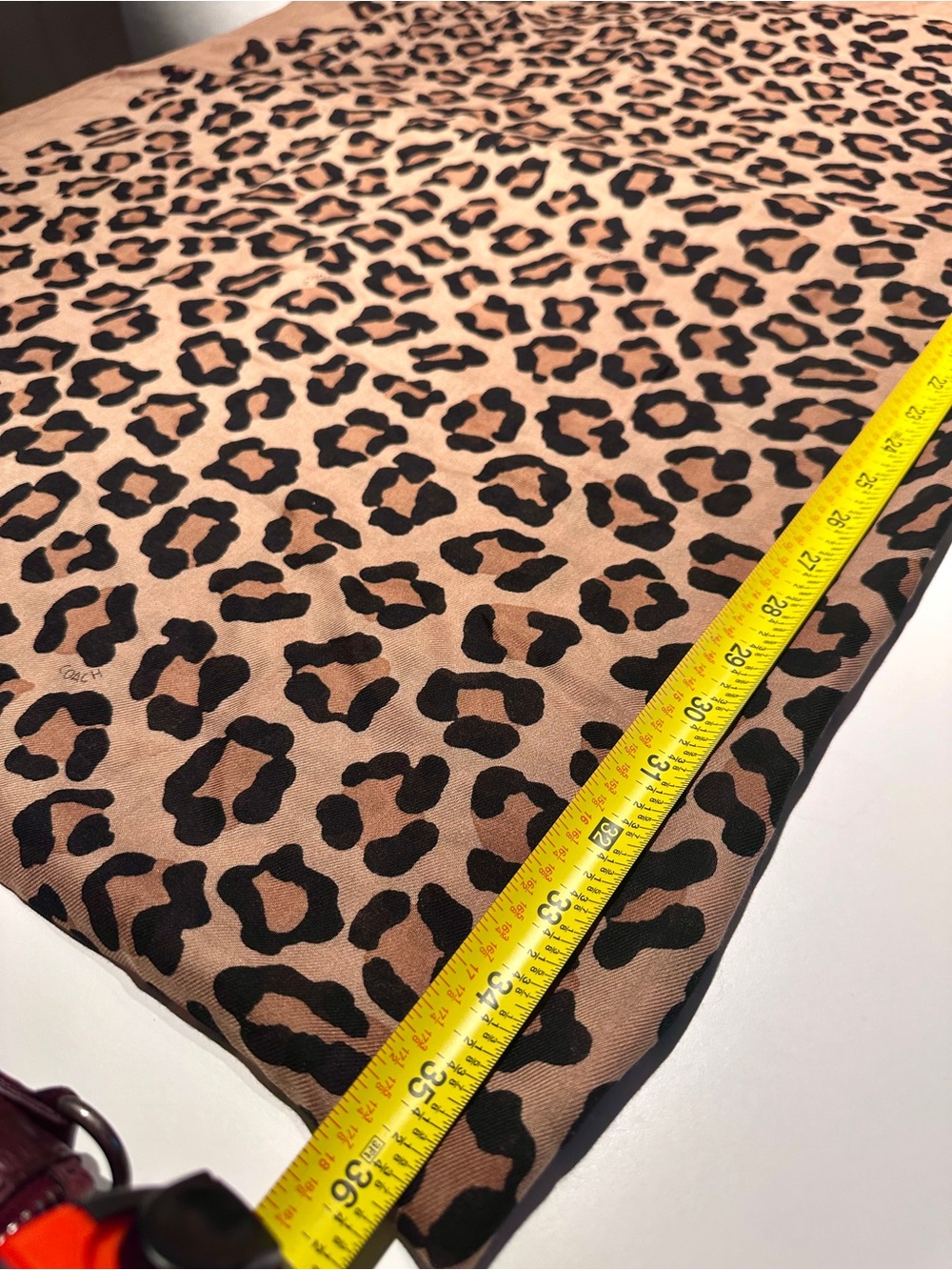 Coach Ocelot Print Wrap Scarf - 50” x 70” - Picture 7 of 8